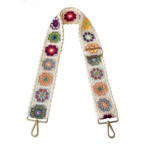 Colorful Crochet Bag Strap